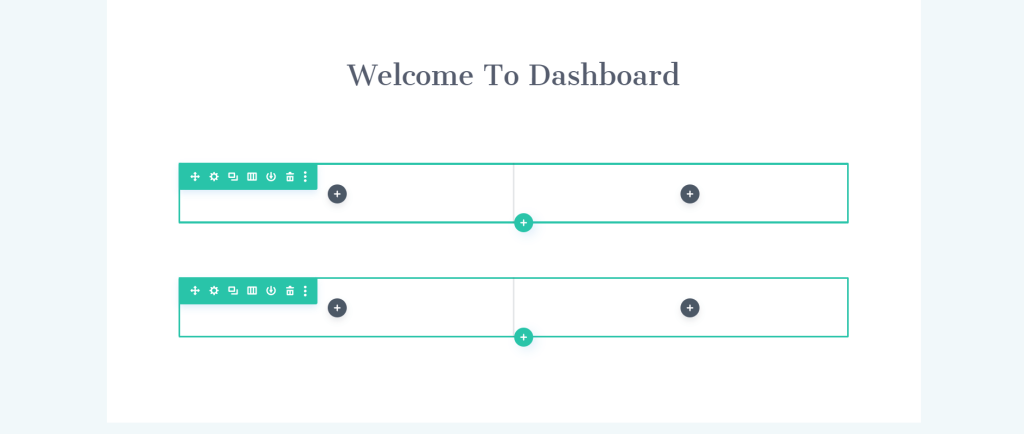 Open dashboard page into Divi builder