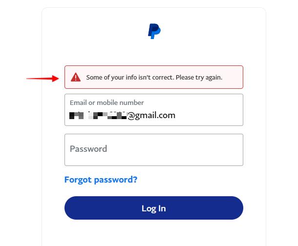 PayPal Sandbox login