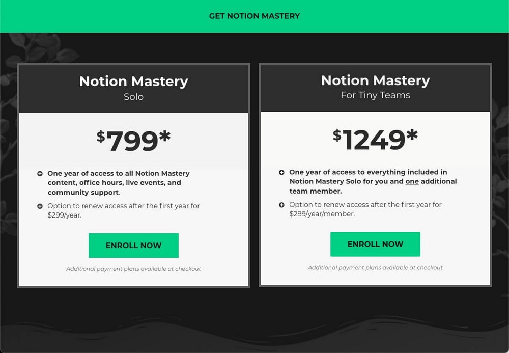 Notion Mastery Course