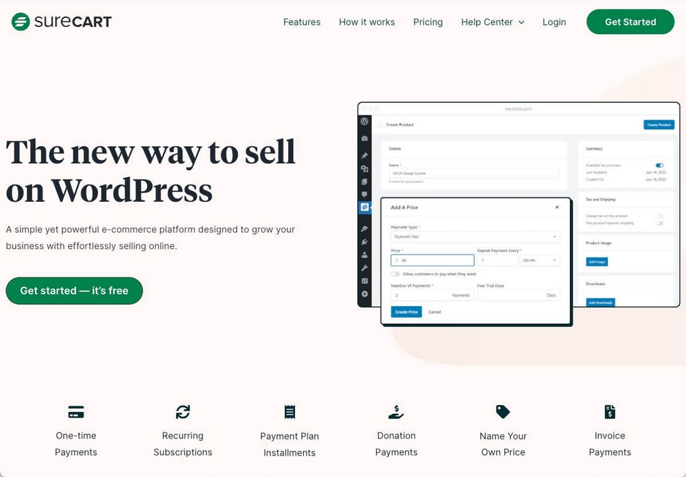 SureCart sell digital products on WordPress