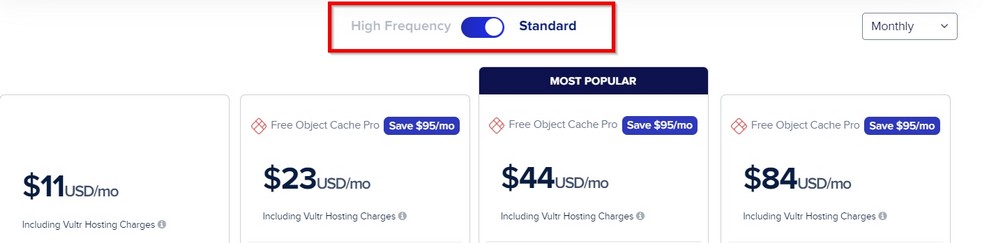 standard and high frequency option