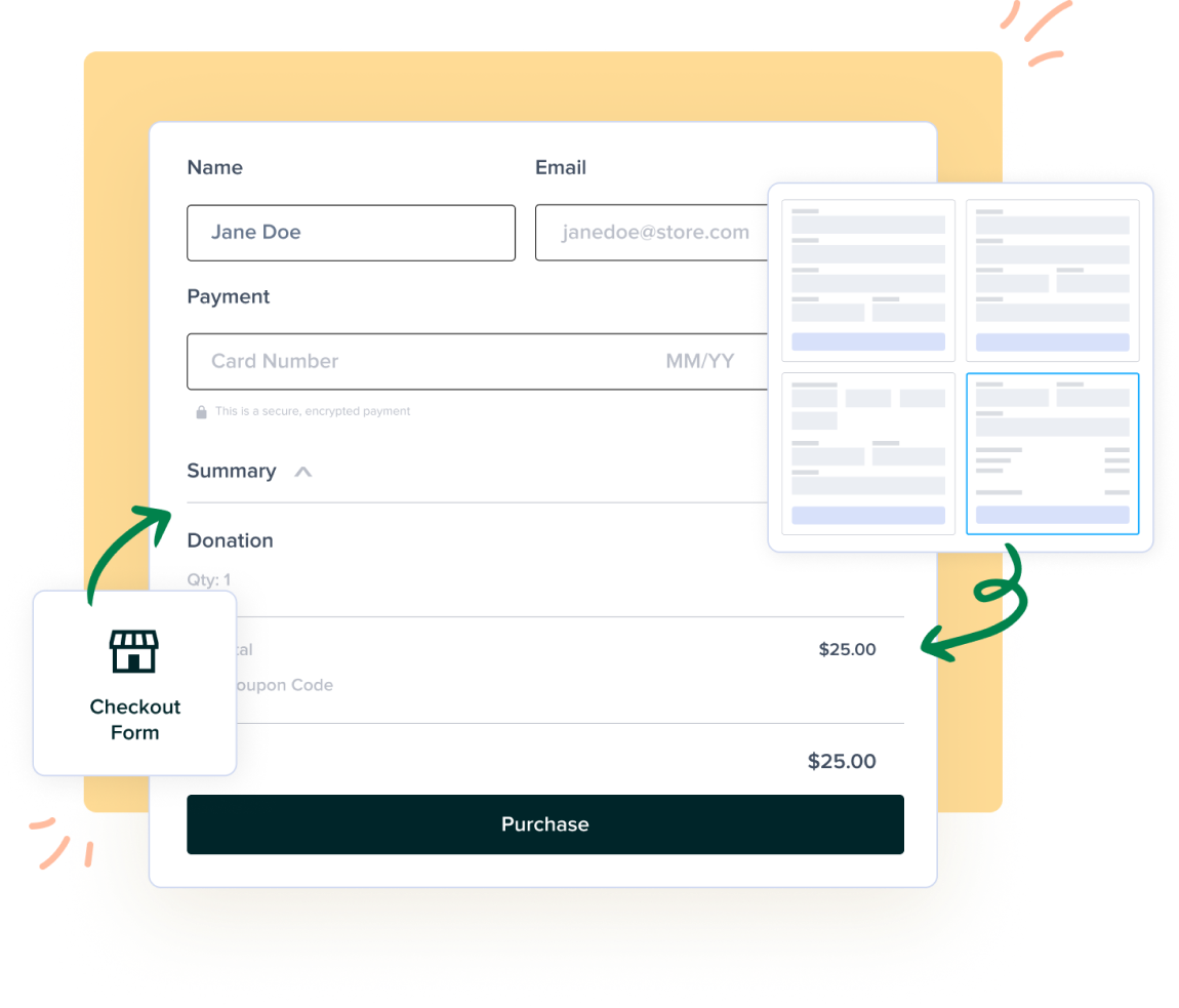 Create Custom Checkout Forms