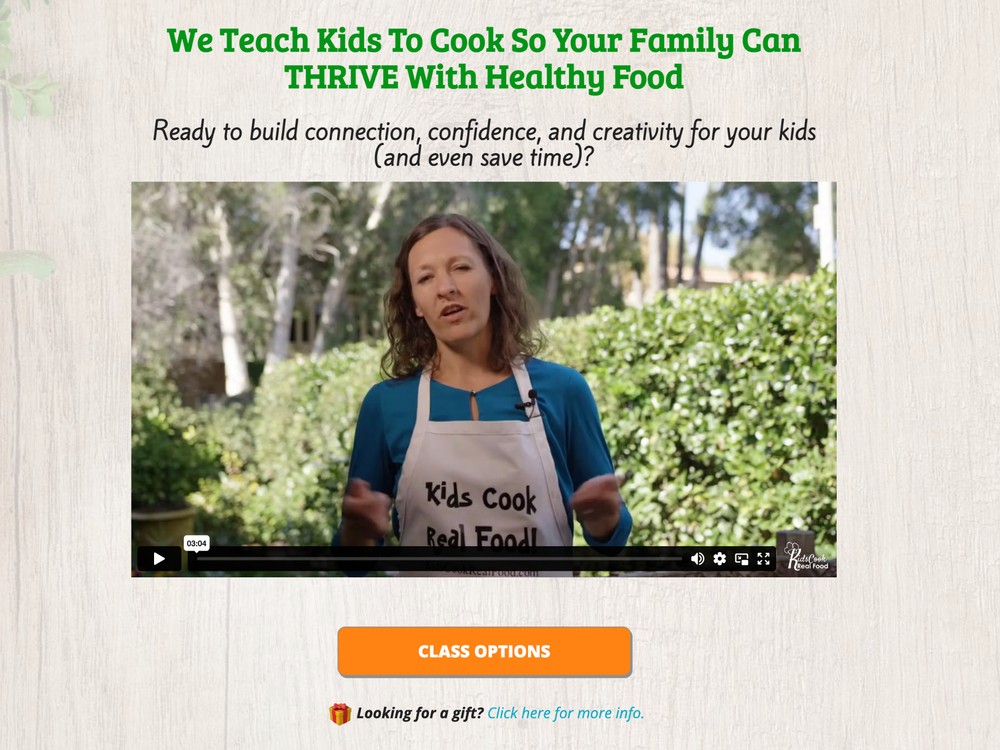 kids cook real food passive income idea