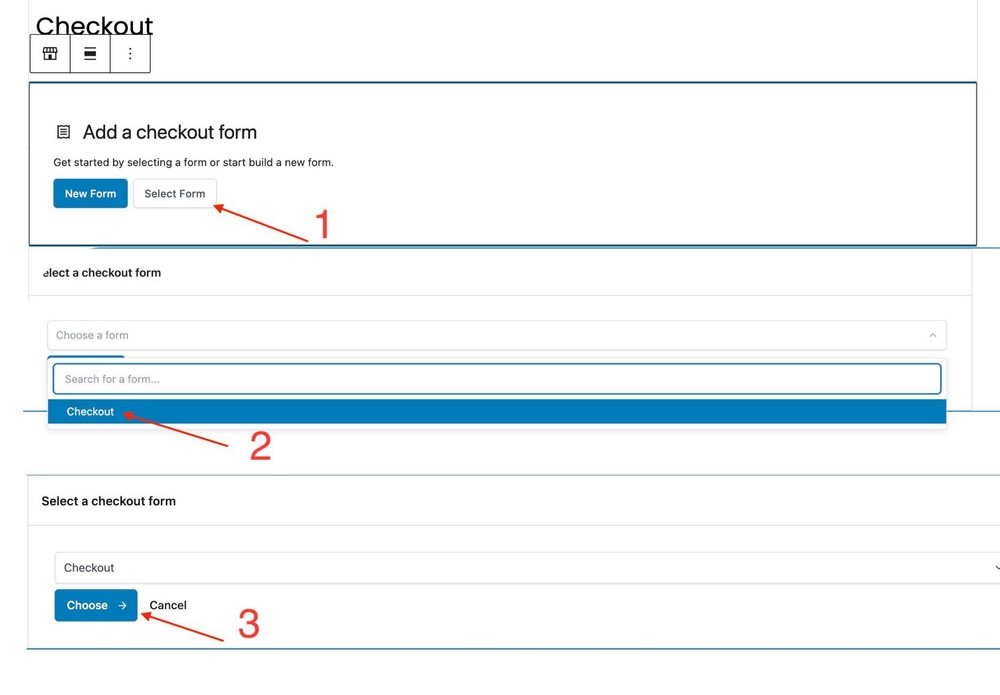 select and add form