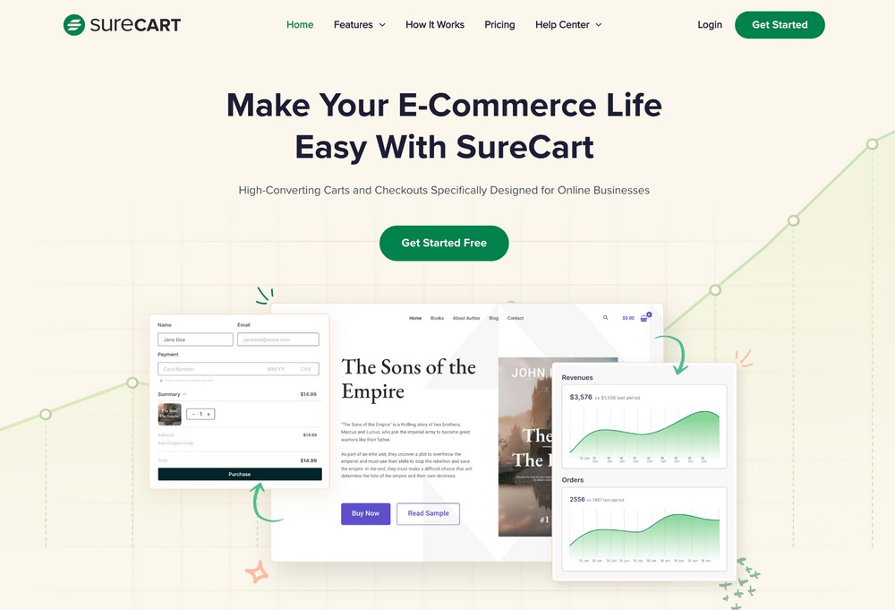 surecart ecommerce plugin