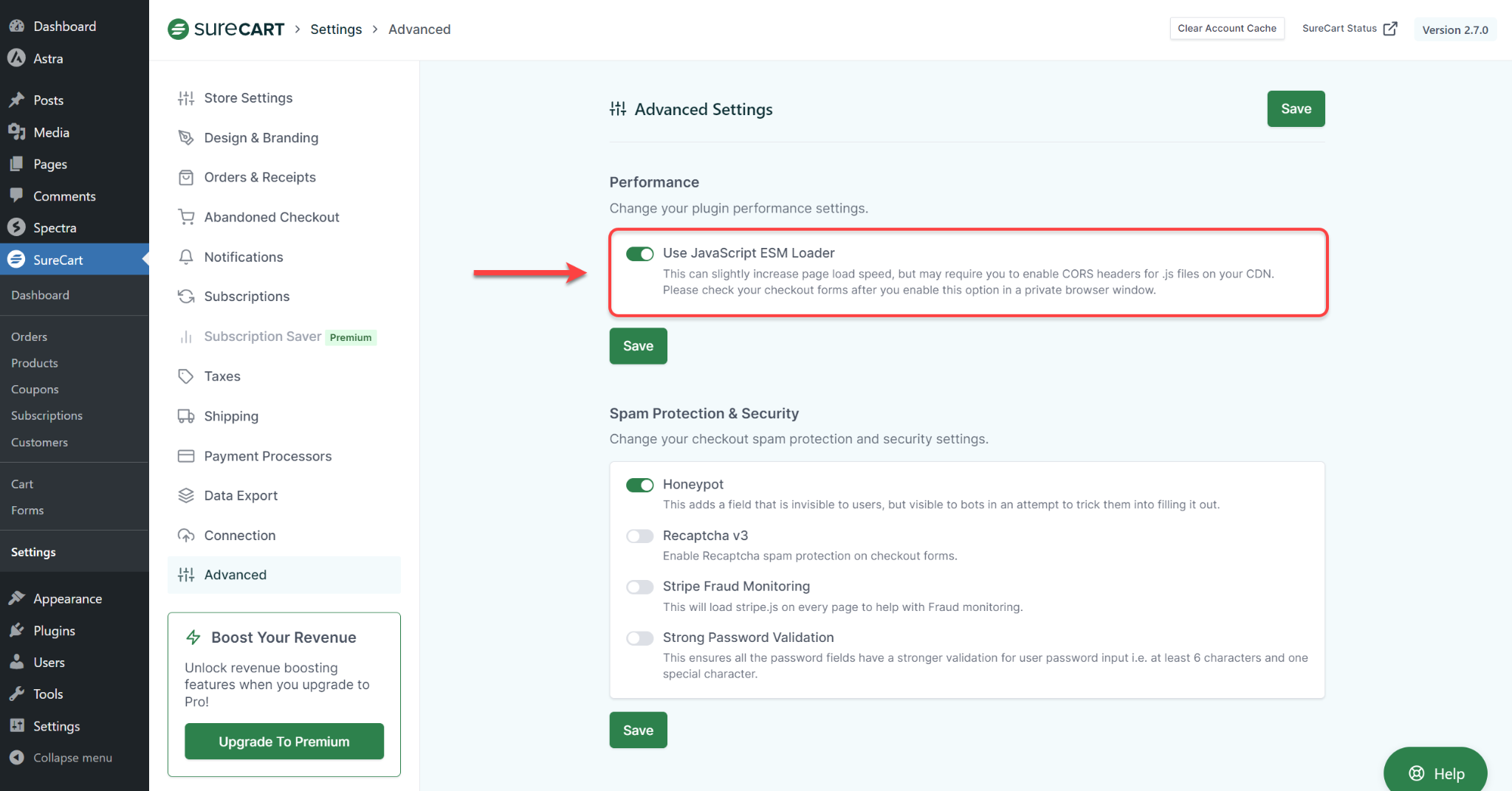 Enable Use JavaScript ESM Loader