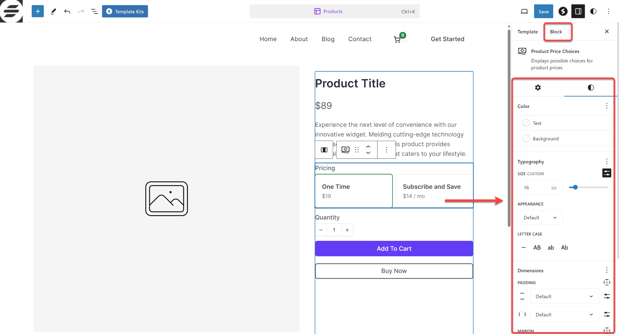 SureCart Product Template Styles