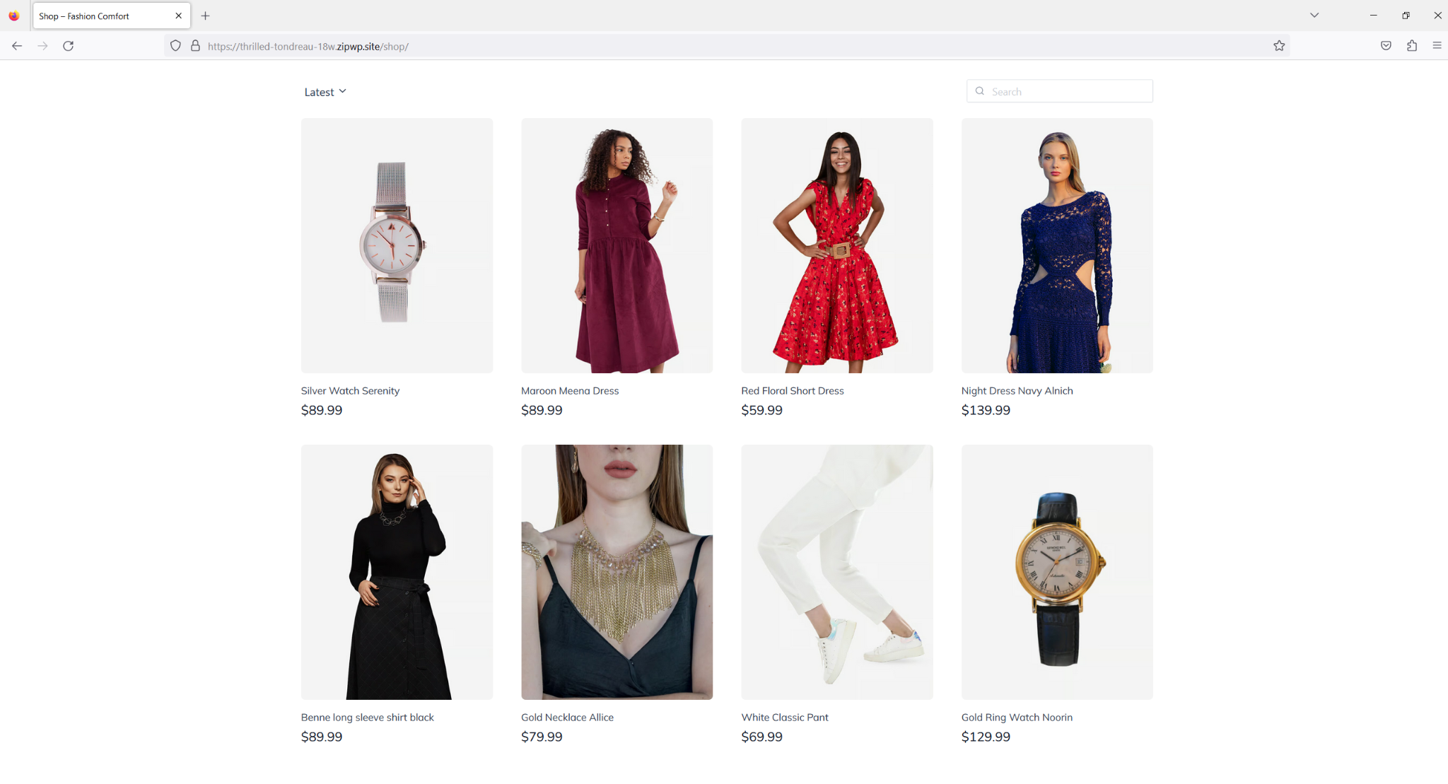 SureCart shop page