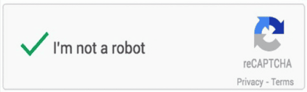 I am not a robot reCaptcha