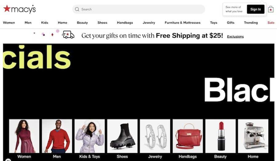 Macys black friday special marketing