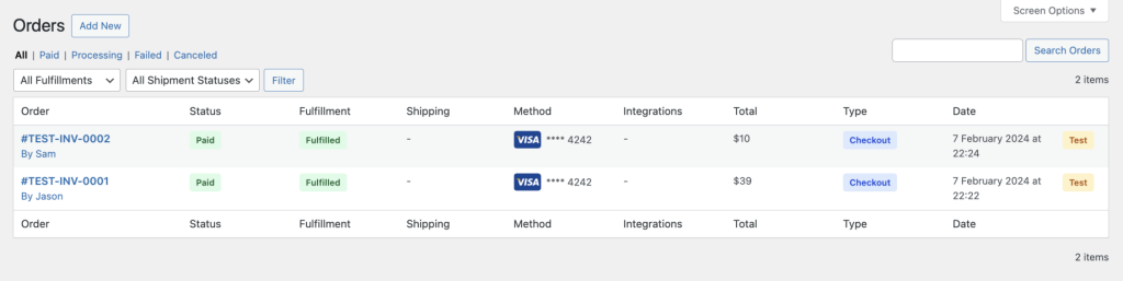 Sequential Invoice